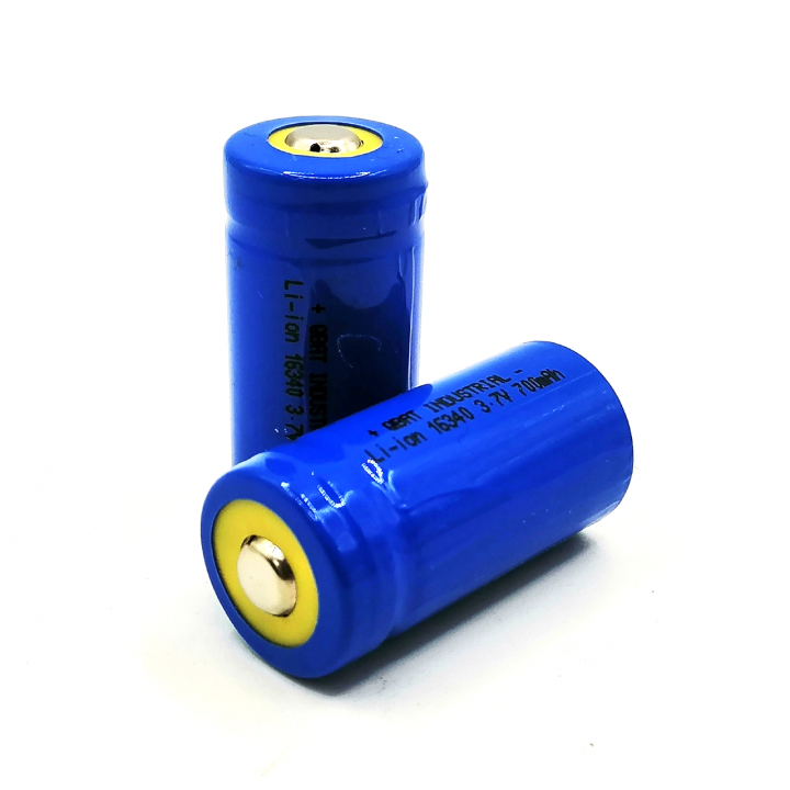 16340-PCM 700mAh 3,7V ICR16340 QBAT INDUSTRIAL Li-ion (с защитой)