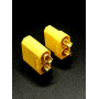Разъем XT90-plug 2 pin (комплект M+F) (2 элемента)
