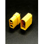 Разъем XT90-plug 2 pin (комплект M+F) (2 элемента)