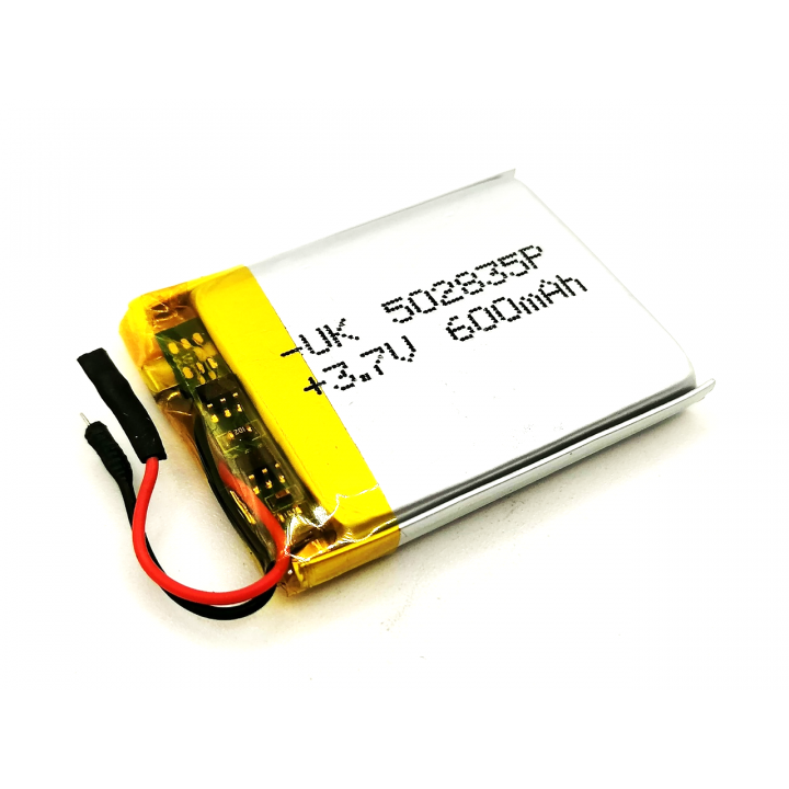 UK502835P Китай 3,7V 600mAh Li-Pol аккумулятор