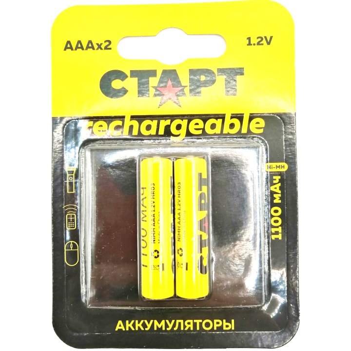 AAA 1100mAh СТАРТ Ni-MH аккумулятор