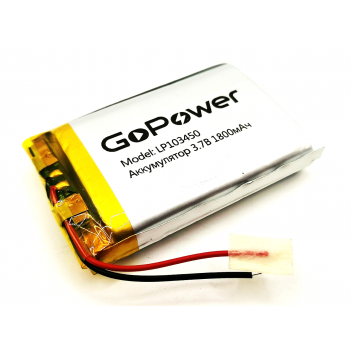 LP103450P GoPower 3,7V 1800mAh Li-Ion аккумулятор