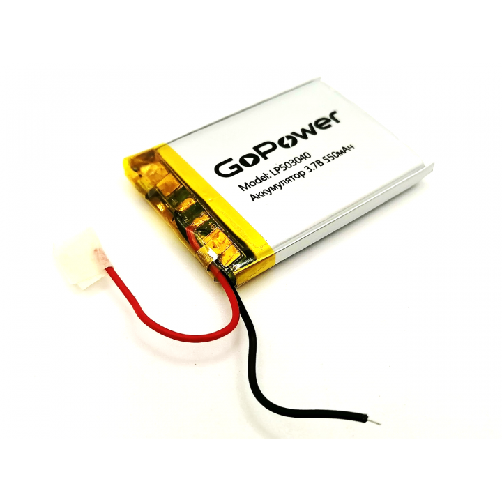 LP503040 GoPower 3,7V 550mAh Li-Pol аккумулятор