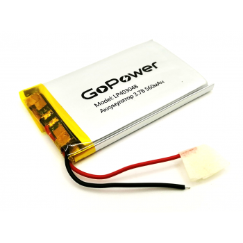 LP403048 GoPower 3,7V 560mAh Li-Pol аккумулятор