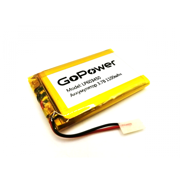 LP603450 GoPower 3,7V 1100mAh Li-Pol аккумулятор