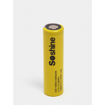 18650 3400mAh 3,7V ICR18650 Soshine Li-Ion