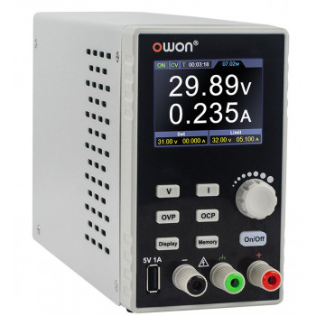 OWON SPE3102 источник питания лабораторный программируемый 0…30V 10A с ЖК-дисплеем (импульсный)