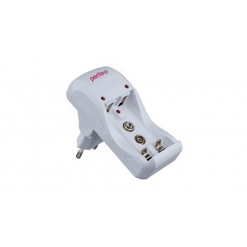 PF-VN-210 1/2 AA/AAA Ni-Cd/Ni-MH 1*9V (Крона) зарядное устр-во с таймером PERFEO
