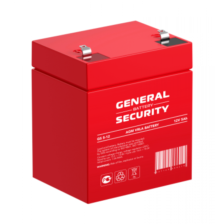 GS5-12 12V 5Ah GENERAL SECURITY аккумулятор свинцовый
