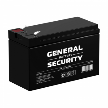 GSL7.2-1 12V 7.2Ah GENERAL SECURITY аккумулятор свинцовый                                           