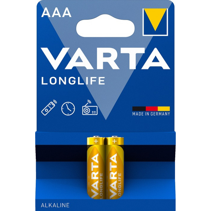 LR03 VARTA LONGLIFE AAA элемент алкал (BL2)