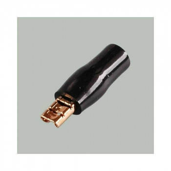 Клемма ножевая-гнездо 2,8мм черная (изолированная) GOLD PREMIER для автоколонок