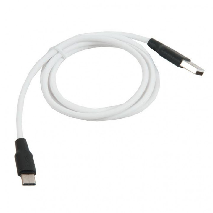 Шнур USB A шт- USB type C шт 1м резиновый белый PREMIER