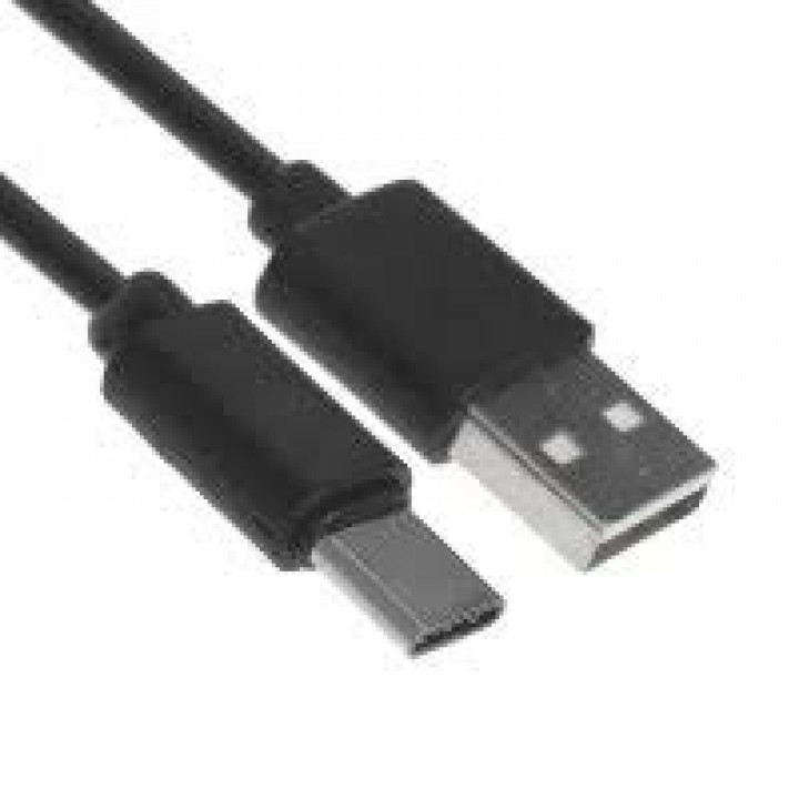 Шнур USB A шт- USB type C шт 1м резиновый черный PREMIER 