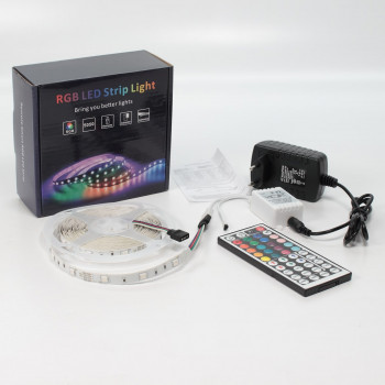 Набор с/диодной ленты RGB5050,30 5XRGB30-A03 X13 12V 5m с контроллером IR и БП 220V 