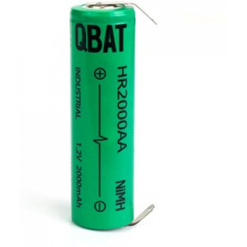 AA 2000mAh HR2000AA QBAT INDUSTRIAL Ni-MH аккумулятор с лепестками