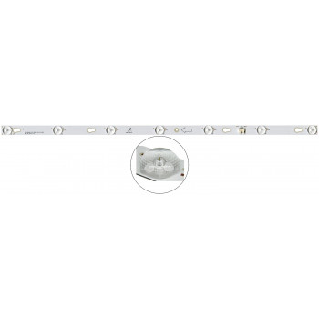 Планка LED TOT_32D2700_2X7_3030C-7S1P (компл 2 шт 550 мм 7 линз 6V/Led)