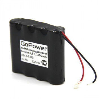 DECT-T393 4*AA GoPower Ni-MH 4,8V 1500mAh аккумулятор для р/тел