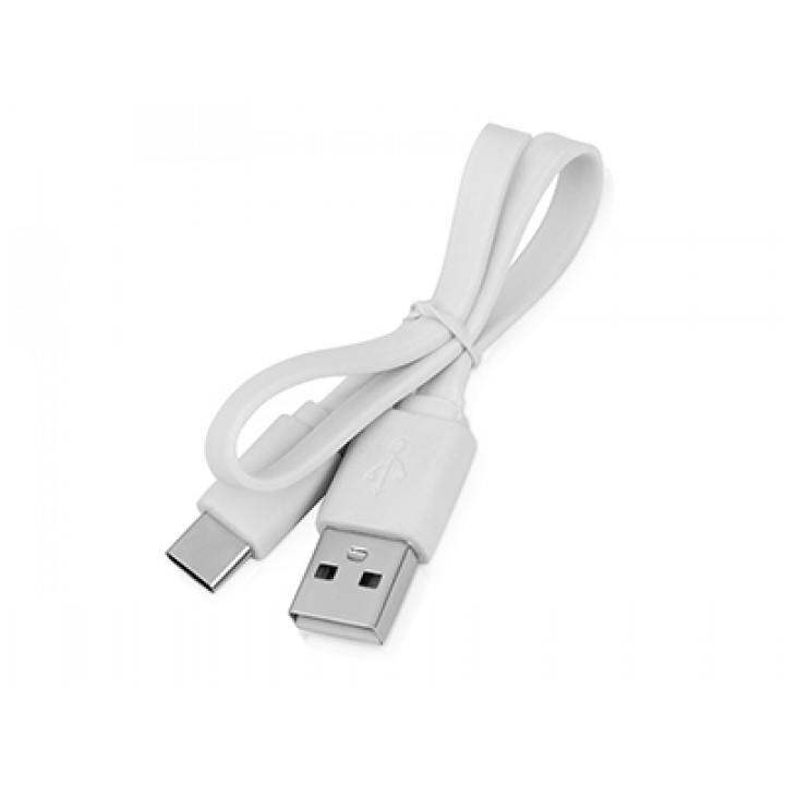 Шнур USB A шт- USB type C шт 2м нейлон белый (для быстрой зарядки) FaizFull