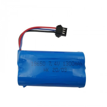 18650-2 1300mAh 7.4V 10C Li-ion провод с разъемами SM2.54 2pin и XH2.54 3pin