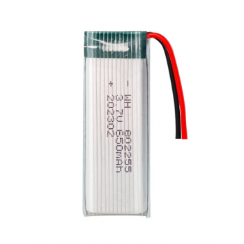 LP802255 650mAh 3.7V 30C Li-pol провод с разъемом SM2.54 2pin 