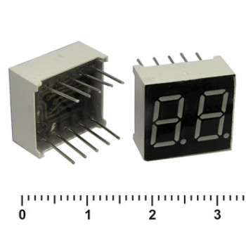 KEM-3623BS 0.36" красный 2 разряда ОА