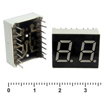 KEM-4021BS 0.4" красный 2 разряда ОА