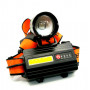Фонарь налобный BL-T203-TG на с/диоде 1LED+COB (1+3 режима, ZOOM)