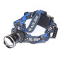 Фонарь налобный HT-235-4 на с/диоде 1LED +1GREEN (4 режима, ZOOM)