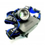Фонарь налобный HT-235-4 на с/диоде 1LED +1GREEN (4 режима, ZOOM)