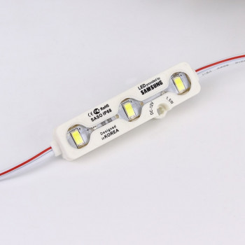 3LED5730 12VDC 1.5W White 6000K 195Lm из 3-х с/диодов IP68