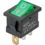 KCD1-106/3P on-off 14*20мм ЗЕЛЕНЫЙ с подсветкой 220V