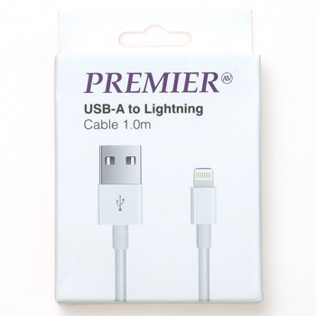 Шнур USB A -Lightning (iPhone) 1м белый (в коробке) 