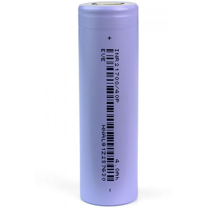 21700 4000mAh 3,7V INR21700/40P EVE Li-Ion (высокотоковый 50A) 