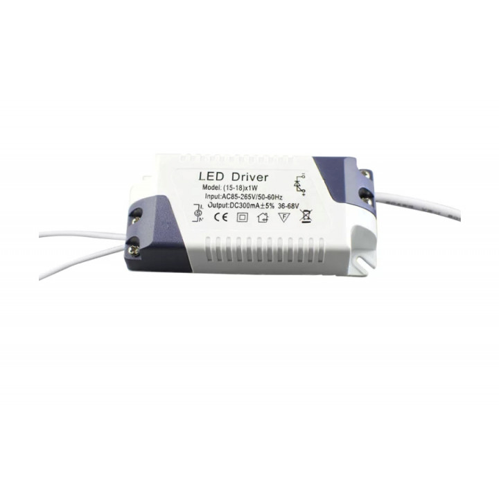LED Driver  300mA 36-63VDC 12-18W