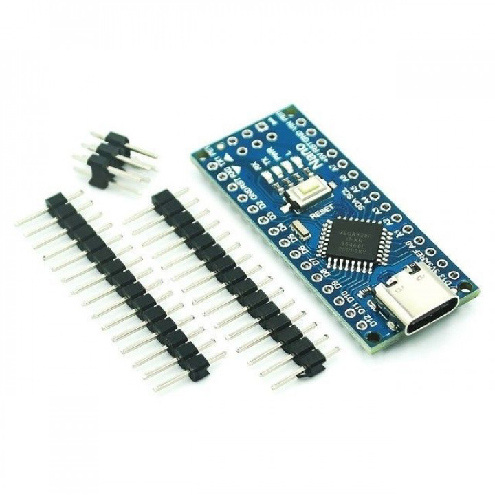 Модуль ARDUINO Nano V3.0 на ATmega168 (CH340) type-C (пины не распаяны) 