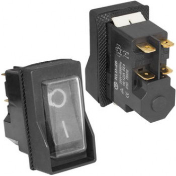 ALBFS-22-B OFF-ON*2 16A 240V 4pin IP55 клавишный переключатель (пускатель) черный 