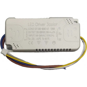 LED Driver 2-канальный 240mA 80-150 VDC JM (25-50) X2W 