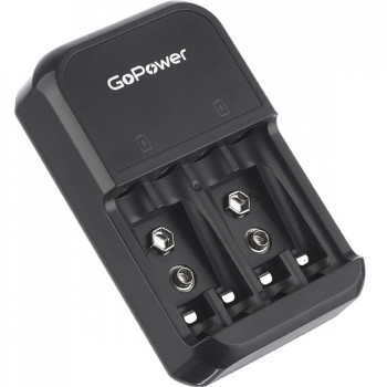 iClever500 2/4 AA/AAA  1/2 9V Крона 220V Ni-MH/Ni-Cd автоматическое заряд.устр-во GoPower