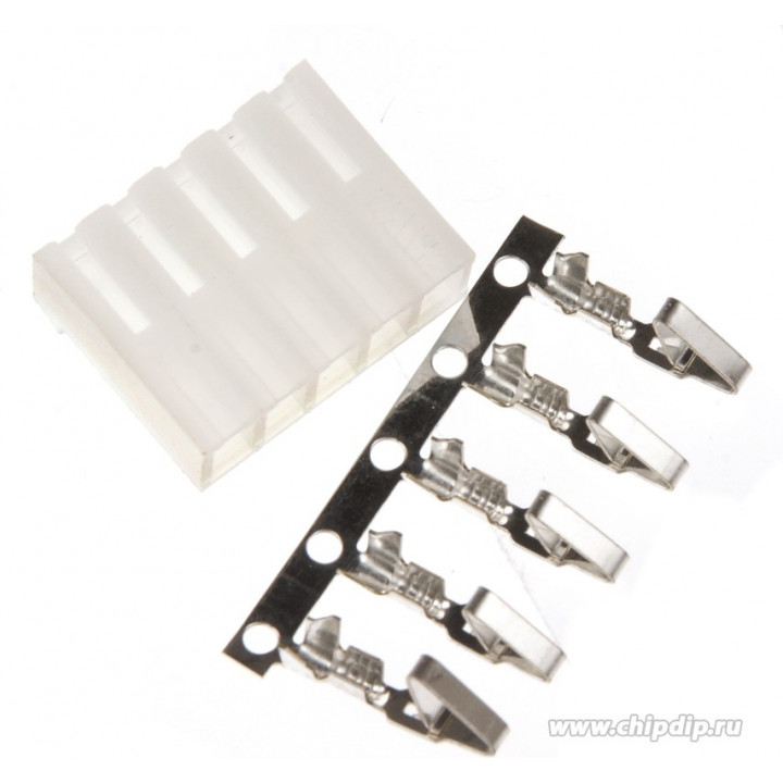 PHU-05 гнездо на кабель (шаг 3,96мм)