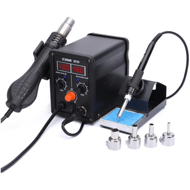 Паяльная станция ELEMENT 957D цифровая