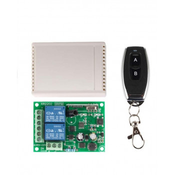 Модуль дистанционного управления 220V 433MHz на 2 канала с пультом (2 кнопки)