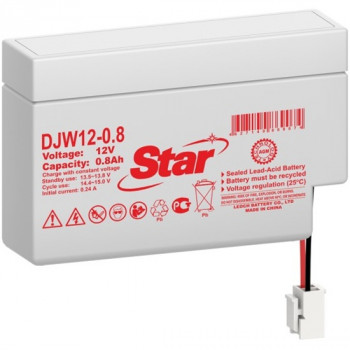 DJW12-0.8 12V 0,8Ah Star аккумулятор свинцовый                                                      