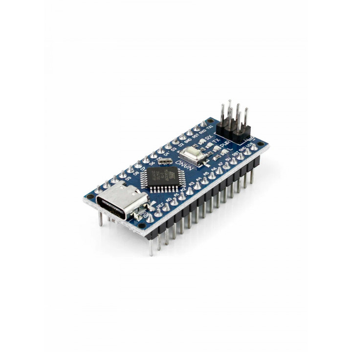 Модуль ARDUINO Nano V3.0 на ATmega328 (CH340) type-C (пины распаяны) 
